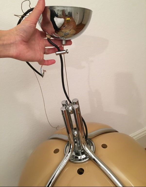 Original GAE AULENTI pendant lamp - Quadrifoglio model - 1970s