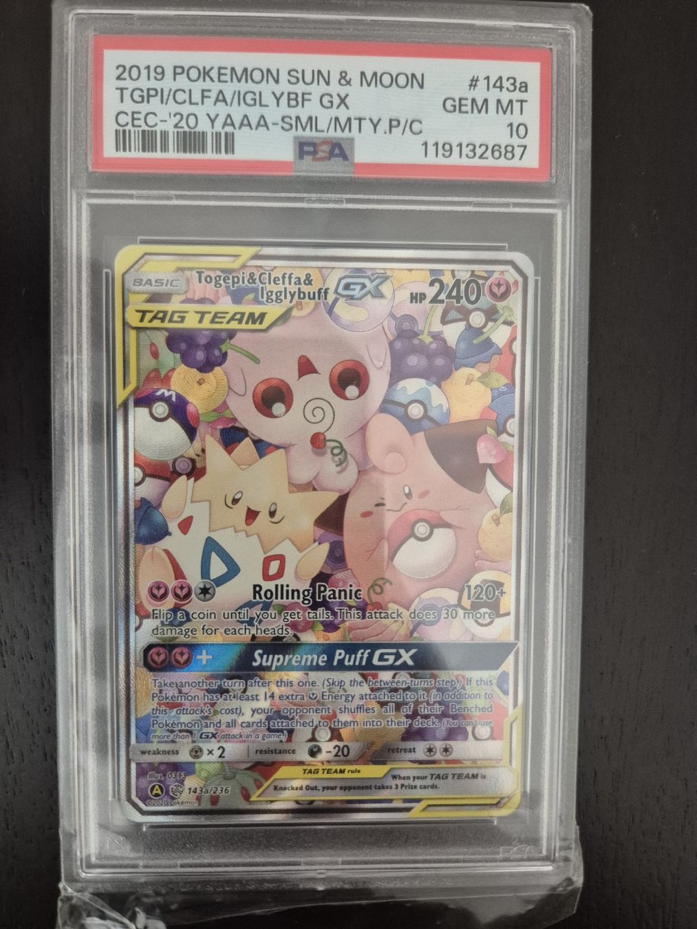 Pokémon Trading Card from the Sun & Moon series