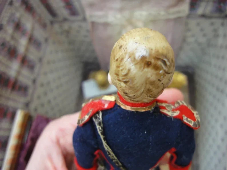 Antique soldier officer doll