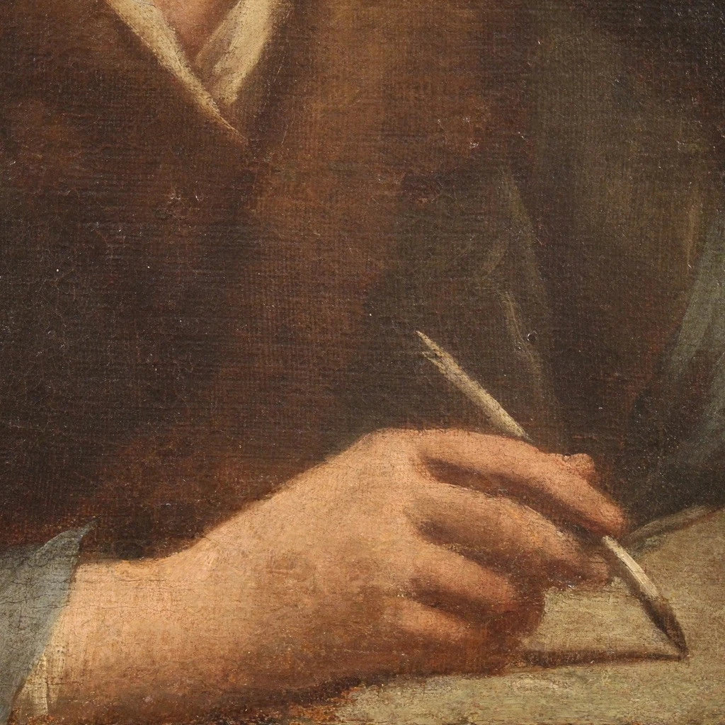 Oil painting on canvas depicting a portrait of great pictorial mastery