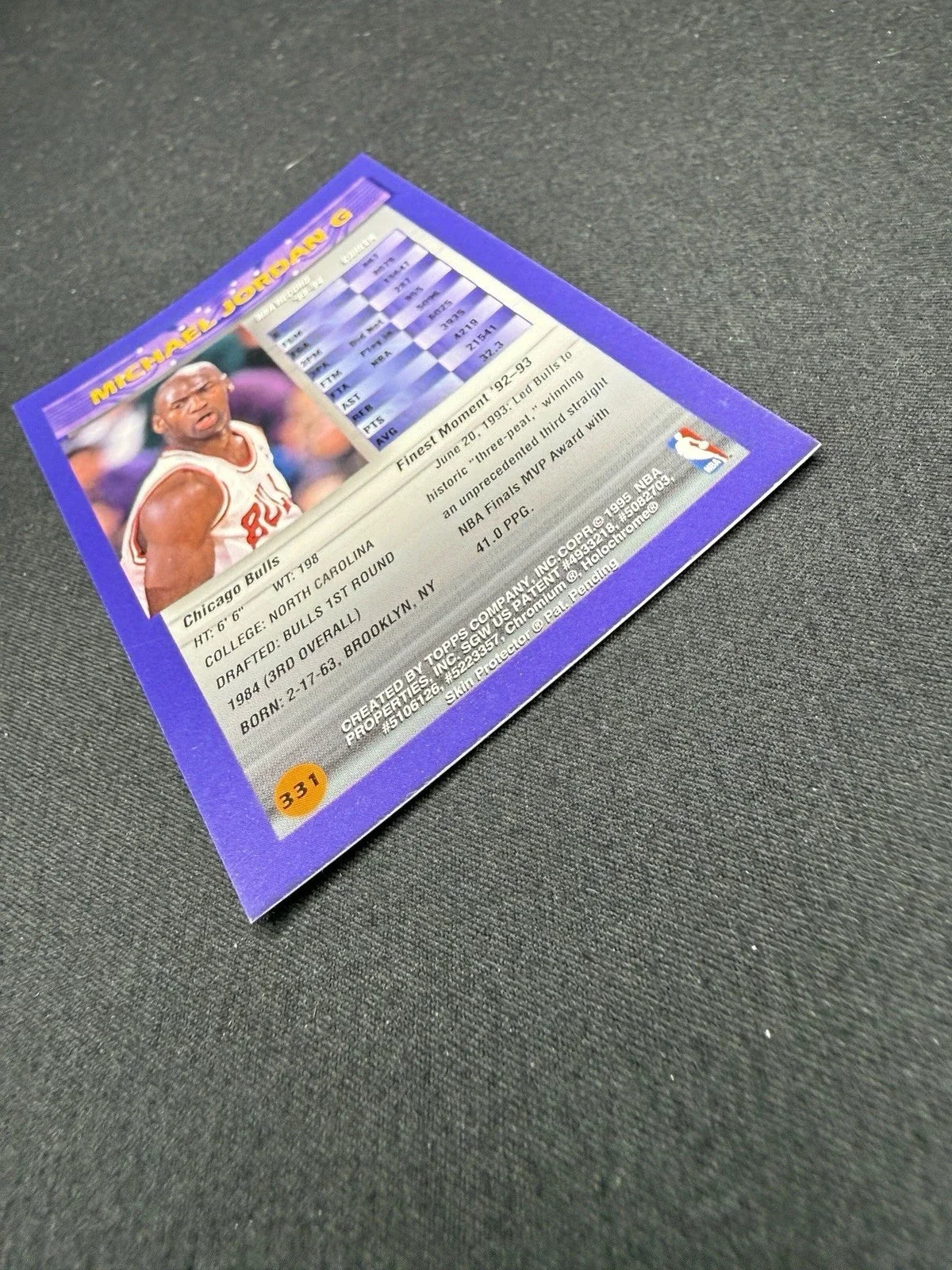 Topps Finest Michael Jordan refractor
