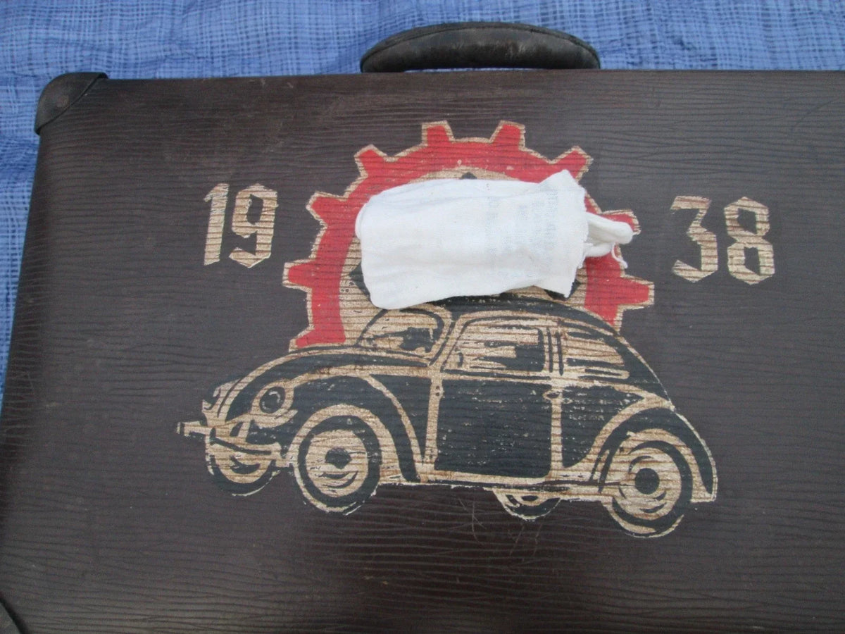 WWII German Volkswagen KDF Wagen suitcase 1938 1940 1944 VW Beetle