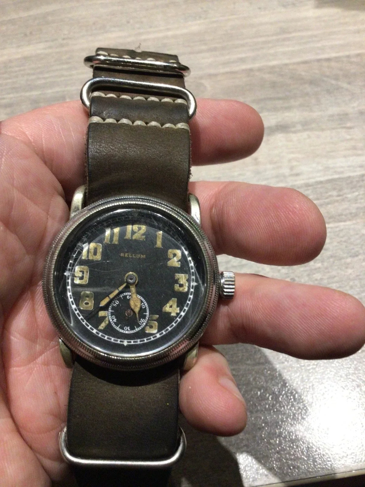 Vintage aviator watch