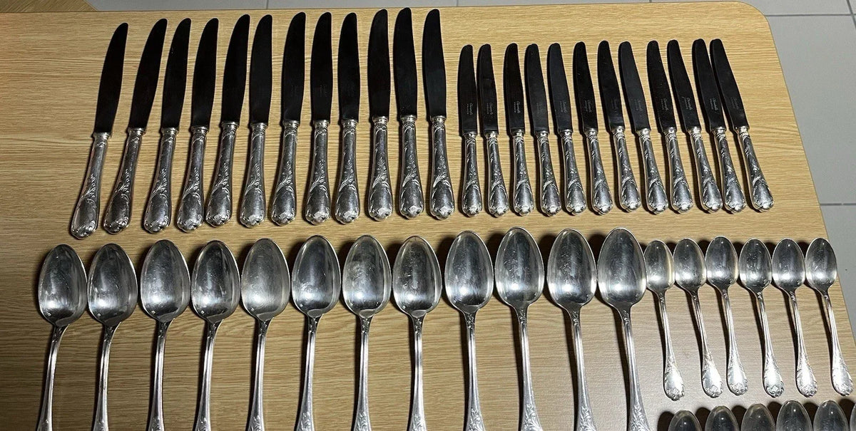 Christofle Marly - Silver-Plated Flatware Set, 95 Pieces