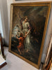Tableau ancien – Scène religieuse : Ange et enfant – Huile sur toile