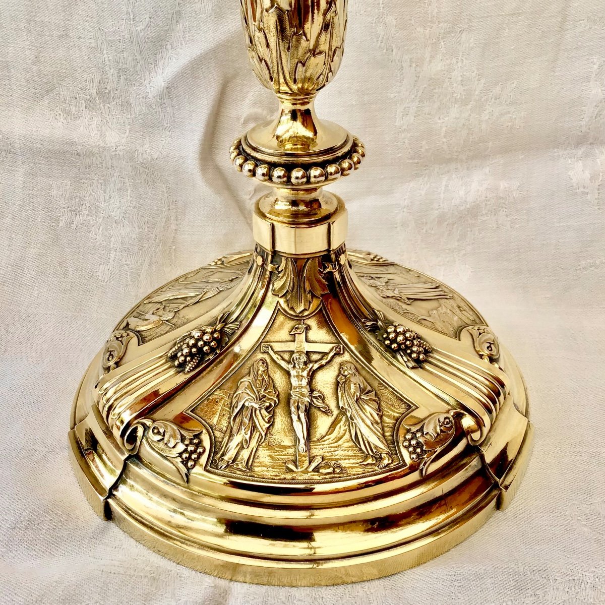 Louis XVI Chalice, Solid Gilt Silver 1780-1800