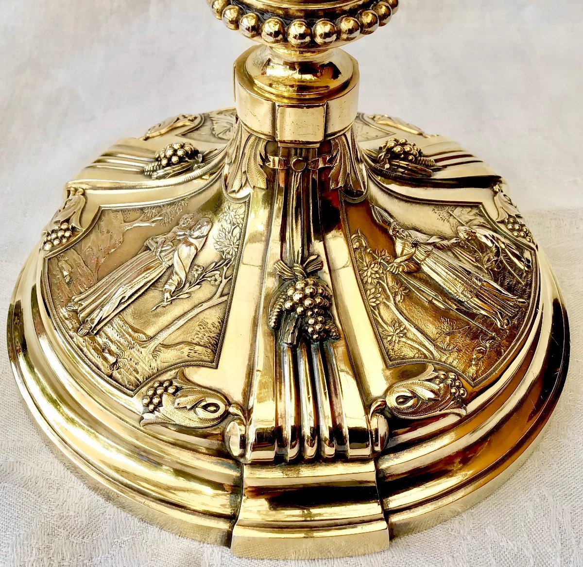 Louis XVI Chalice, Solid Gilt Silver 1780-1800
