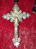 ANTIQUE ROSARY OF ELISABETH. SILVER FILIGREE AND CRYSTAL. 20TH CENTURY