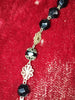 ANTIQUE ROSARY OF ELISABETH. SILVER FILIGREE AND CRYSTAL. 20TH CENTURY