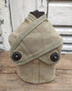 WW2 US enameled canteen and USMC cover militaria