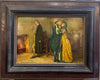 18th-century oil painting on wood titled The Snot-Carrier