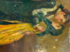 18th-century oil painting on wood titled The Snot-Carrier