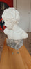 Carrara marble bust of a young man
