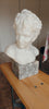 Carrara marble bust of a young man