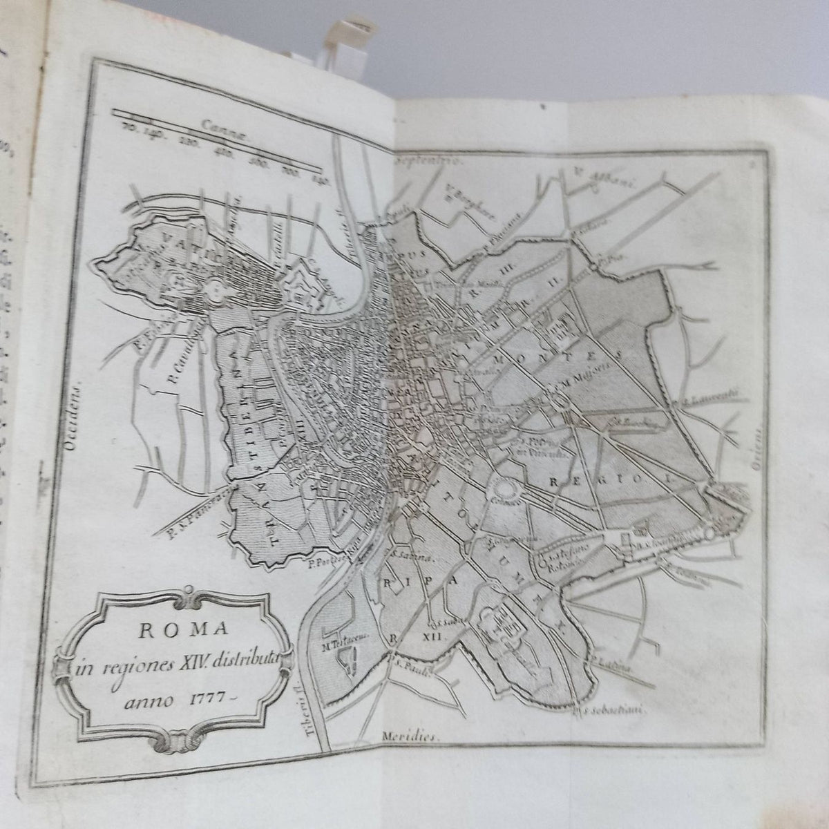 Guide touristique de Rome, édition rare de 1774