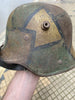 German Model 16 turtle camouflage helmet