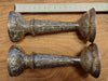 Pair of authentic solid silver Persian candlesticks