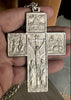 Antique solid silver cross