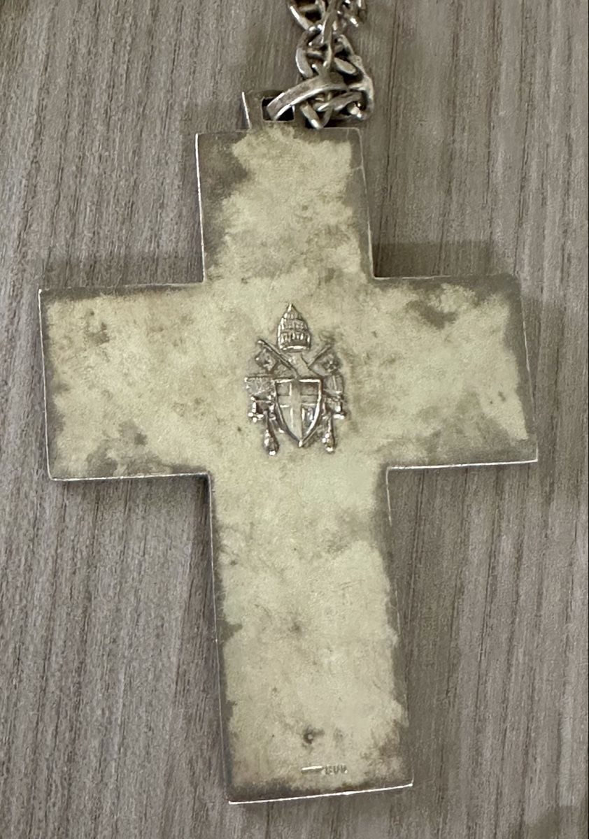 Antique solid silver cross
