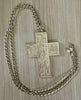 Antique solid silver cross