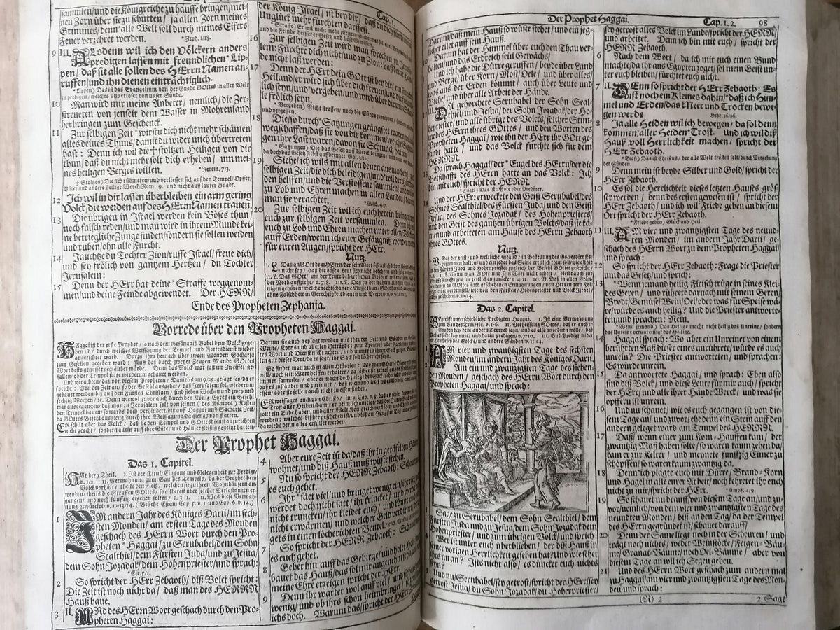 Antique Bible from 1712 printed in Minden