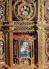 18th-century reliquary in the style of an altarpiece with 21 relics