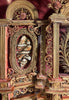 18th-century reliquary in the style of an altarpiece with 21 relics