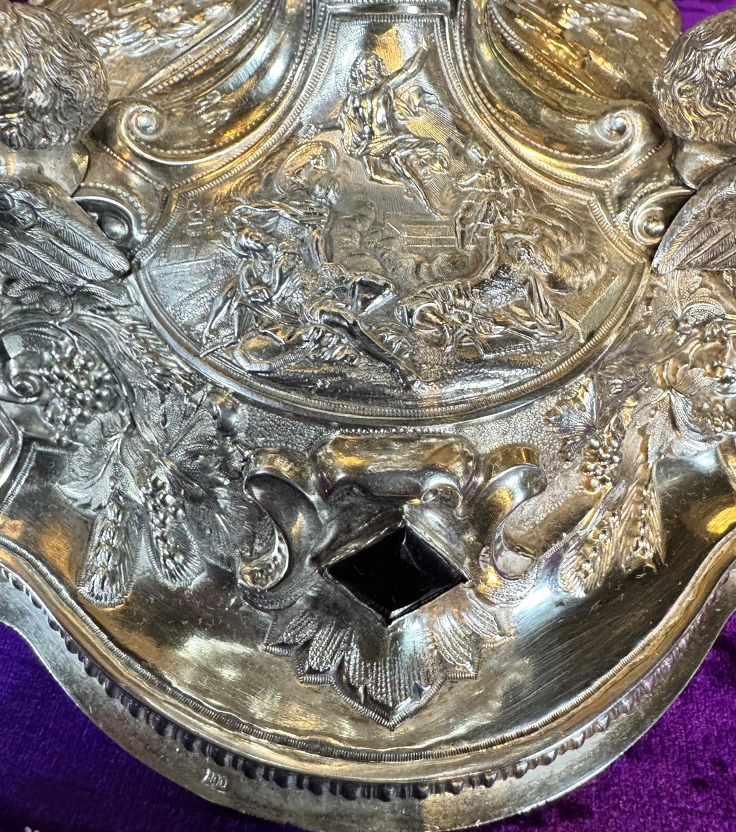 Silver ciborium, cathedral model