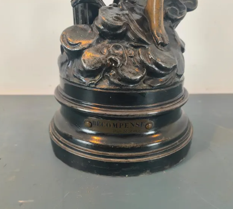 Vintage spelter statue