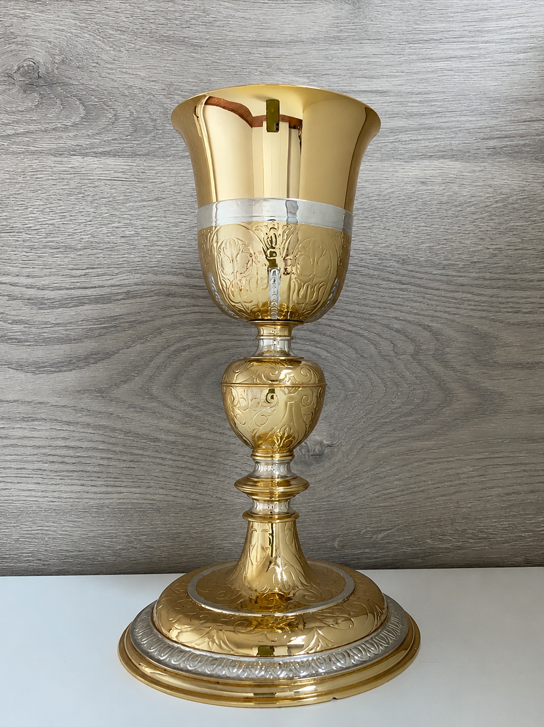 Late 18th-century bronze episcopal chalice
