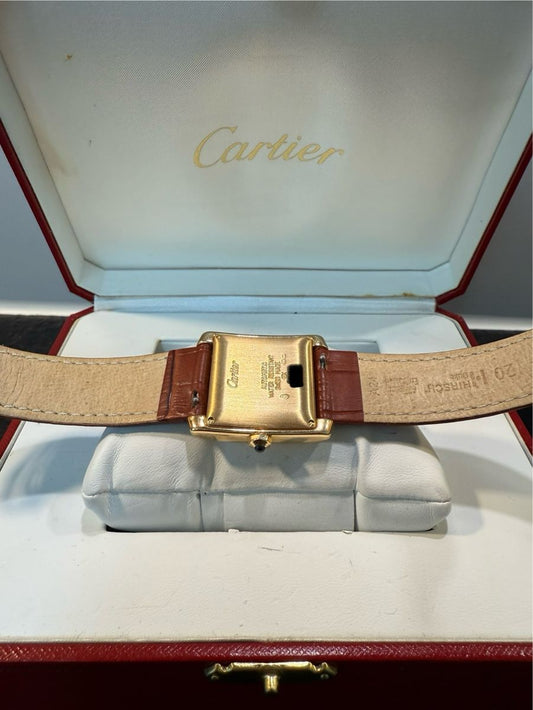 Classic 18k yellow gold Cartier Tank watch, reference 1840