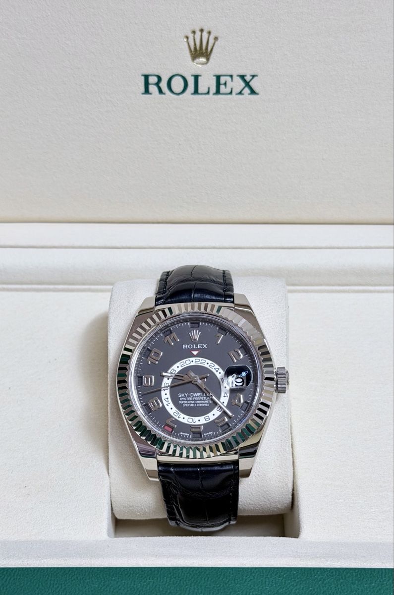 18k white gold Rolex Sky-Dweller