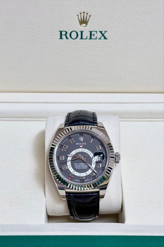 18k white gold Rolex Sky-Dweller