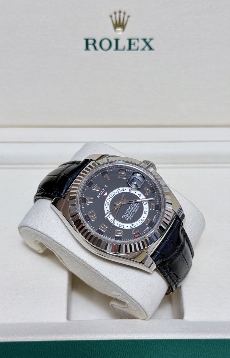 18k white gold Rolex Sky-Dweller