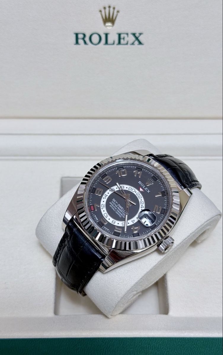 18k white gold Rolex Sky-Dweller