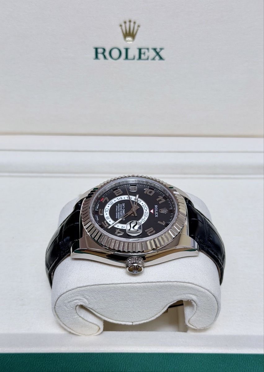 18k white gold Rolex Sky-Dweller