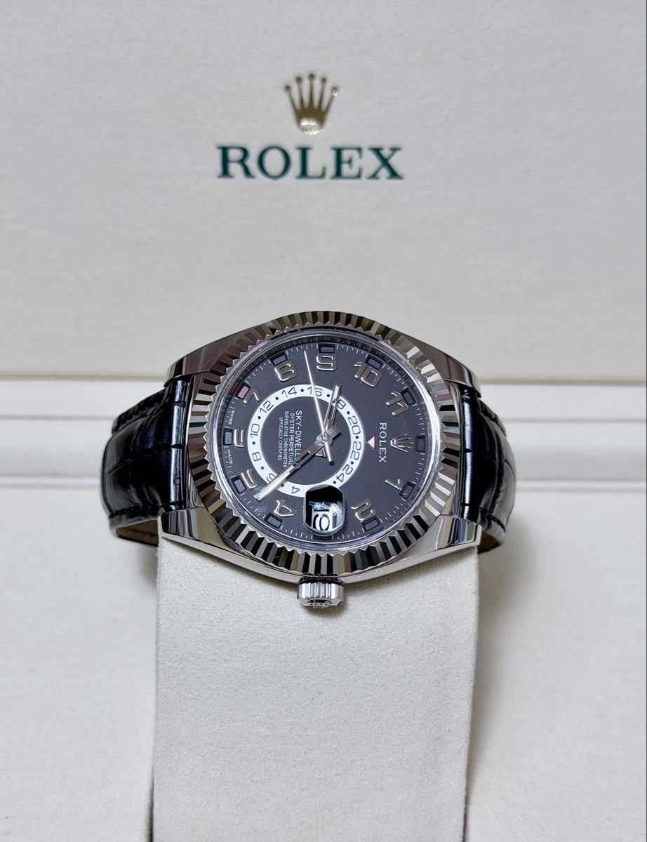 18k white gold Rolex Sky-Dweller