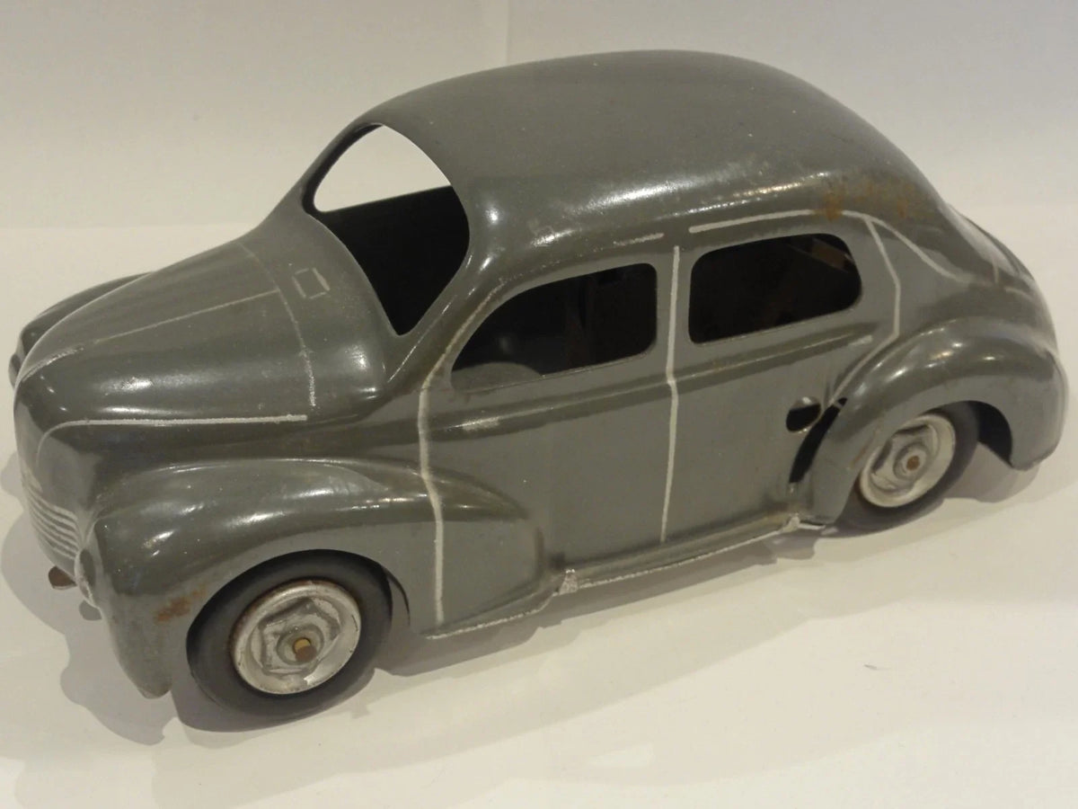 Beautiful grey tin Renault 4CV produced by CIJ
