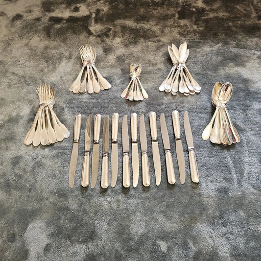 72-piece Dupleix/Versailles sterling silver flatware set