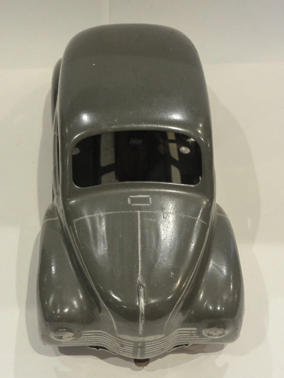 Beautiful grey tin Renault 4CV produced by CIJ