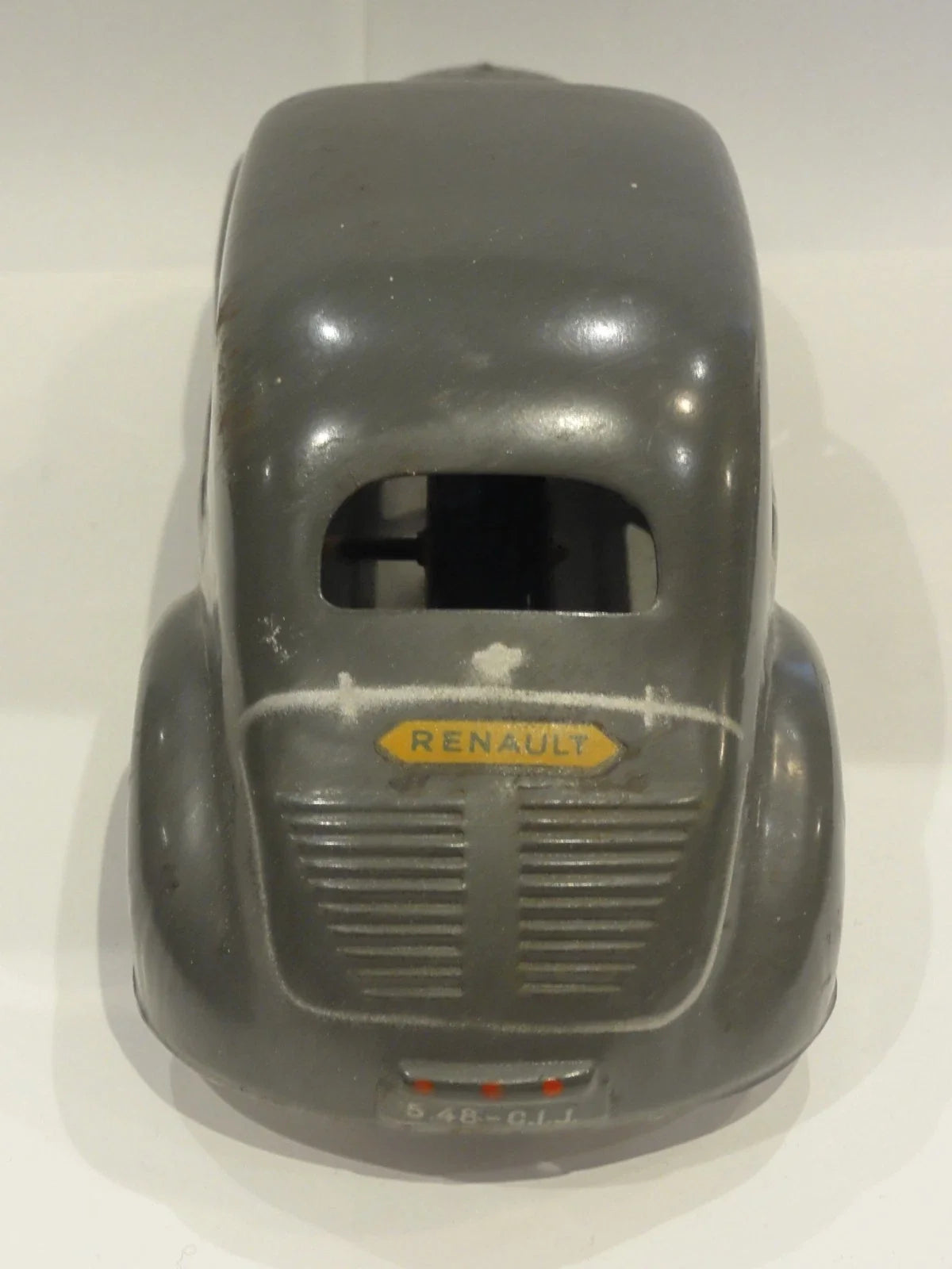 Beautiful grey tin Renault 4CV produced by CIJ
