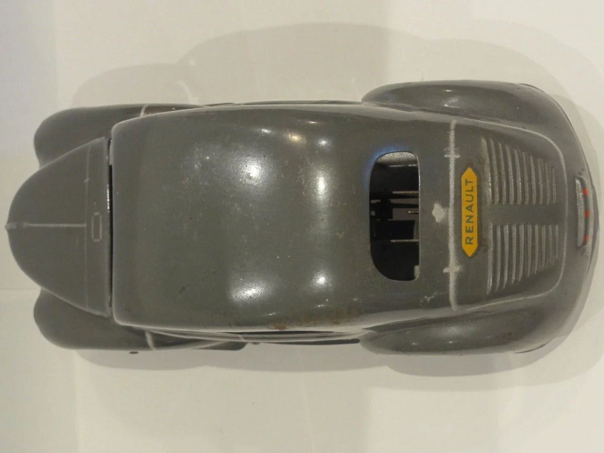 Beautiful grey tin Renault 4CV produced by CIJ