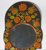 Vintage ceramic-glazed altarpiece wall mirror