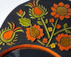 Vintage ceramic-glazed altarpiece wall mirror
