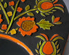 Vintage ceramic-glazed altarpiece wall mirror
