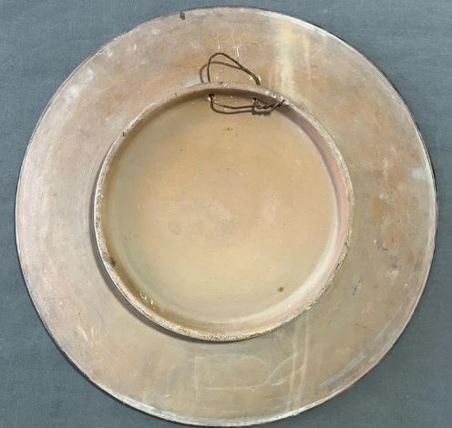Early 20th-century painted terracotta plate