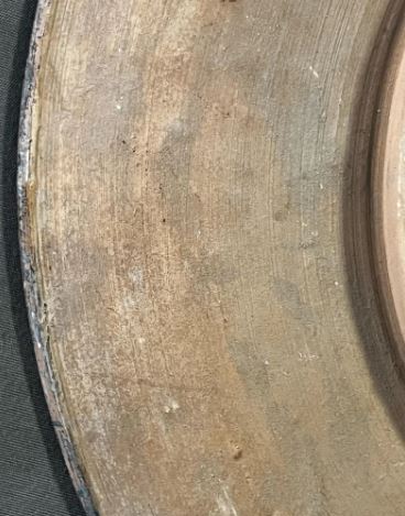 Early 20th-century painted terracotta plate