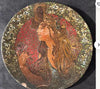 Early 20th-century painted terracotta plate