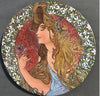 Early 20th-century painted terracotta plate
