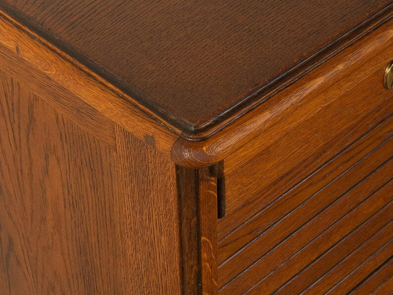 Vintage tambour cabinet